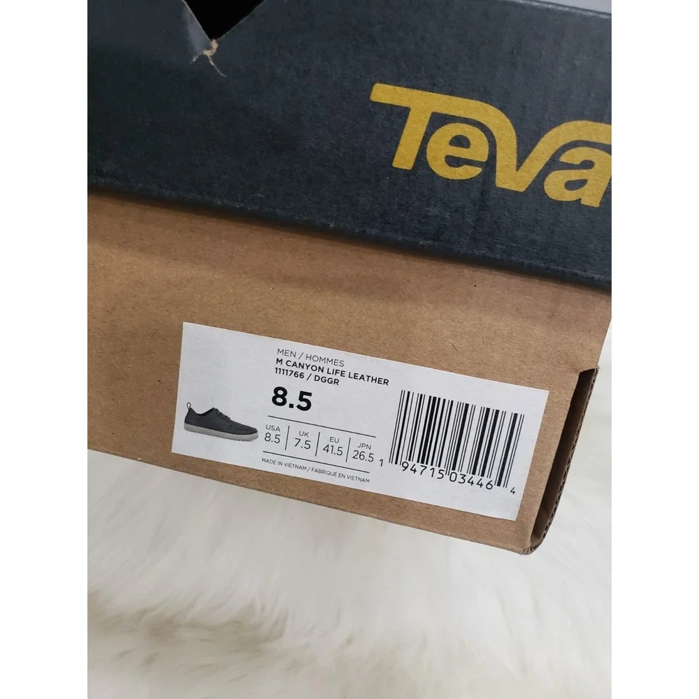 NEW SIZE 8.5 Teva Men's Canyon Life Leather Loafer Shoes Sneakers 111766 EU 41.5